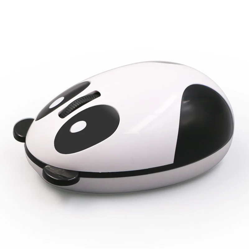 Cute Panda Cartoon 2.4g Raton inalambrico Wireless Charging Mute Mouse Gifts for Girls