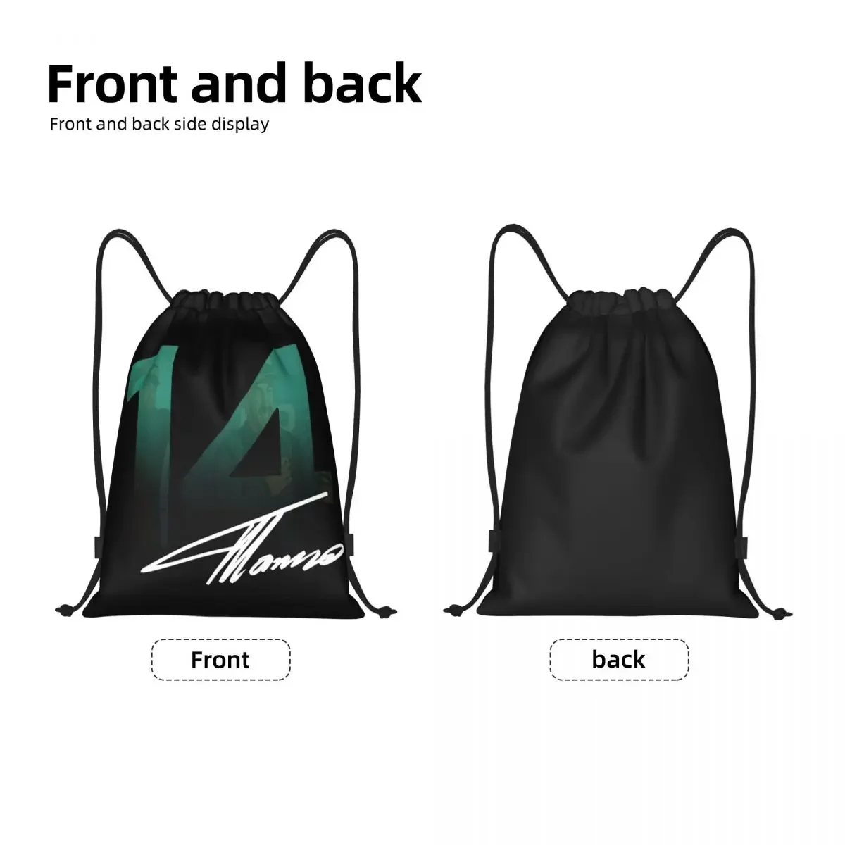 Custom Alonso Motorcycle Race Drawstring Bags Men Women Lightweight Fernando Sport Car Sports Gym Storage Backpack