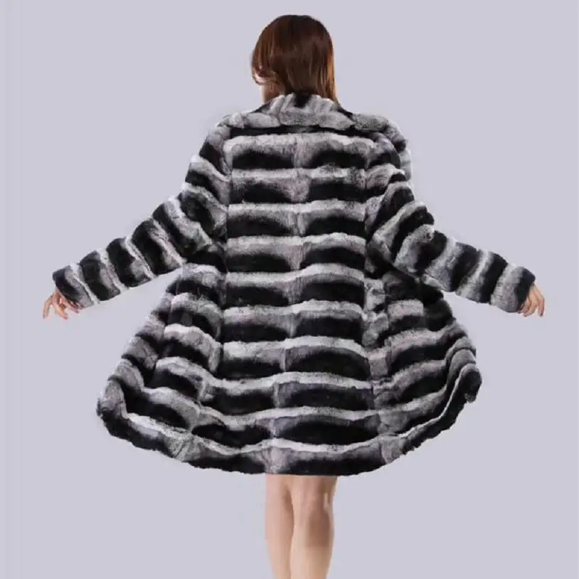 Rabbit Fur Coat for Women, Detachable Sleeve, Bottom Transformer, Demolition Prolonged, Warming, High Fashion, Natural Fur