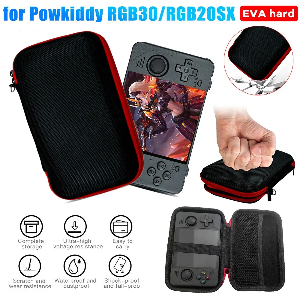 

EVA Hard Carrying Case Shockproof Portable Storage Bag Waterproof Anti-Scratch for Powkiddy RGB30/RGB20SX Handheld Game Console