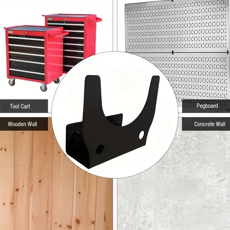 WORTHOWN-Angle Grinder Wall Mount Bracket Angle Grinder Storage Rack For 5Inch Angle Grinder