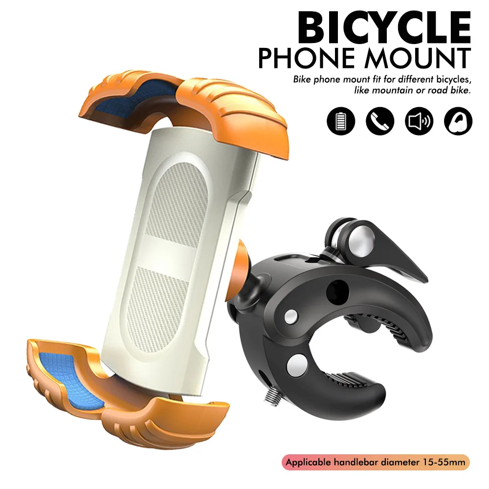

New Road Mountain Bike Motorcycle Handlebar Phone Holder 360° Rotating Adjustable Cycling Cell Phone Holder Navigation Bracket
