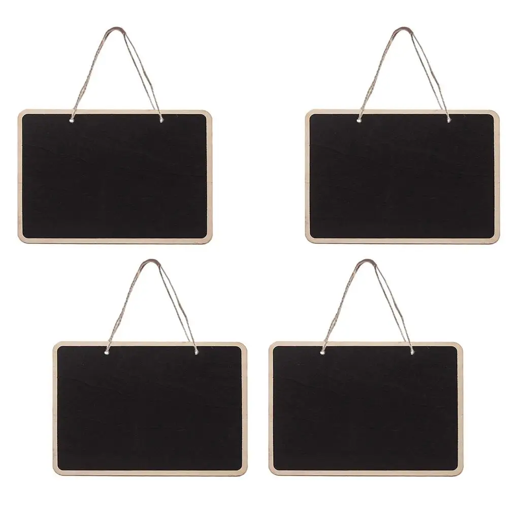 4 Stuks Kleine Hangende Krijtbord Blackboard Memo Tuinplant Teken Notitie Markering