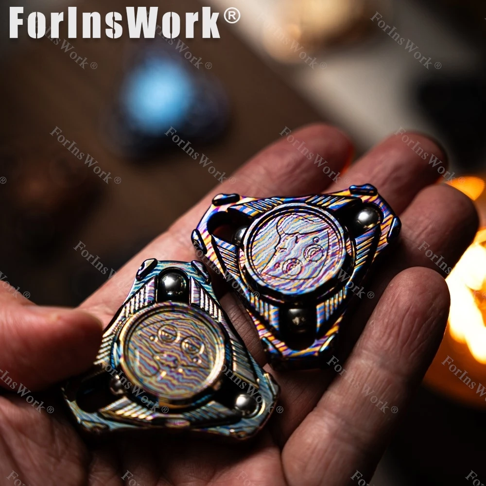 Manta Desian à 9 mains, Version à trois feuilles, Fidget Spinner EDC, jouet anti-Stress pour grands garçons