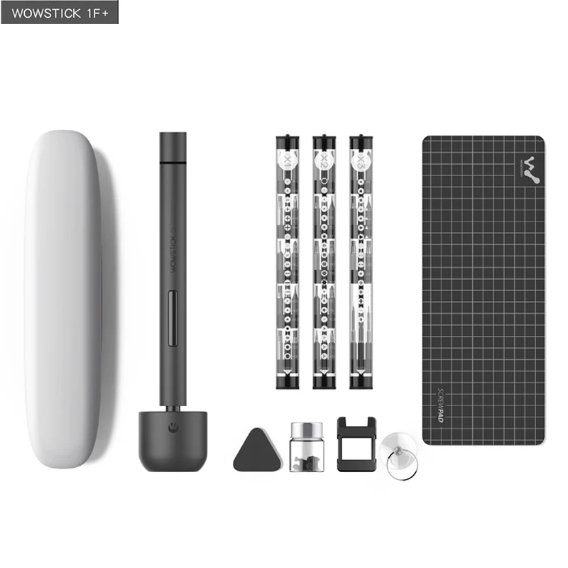 Wowstick 1F Pro 1F+ Elektrischer Präzisions-Schraubendreher 64-in-1 Kabellos Aufladbar LED-Licht Elektroschrauber Werkzeugset