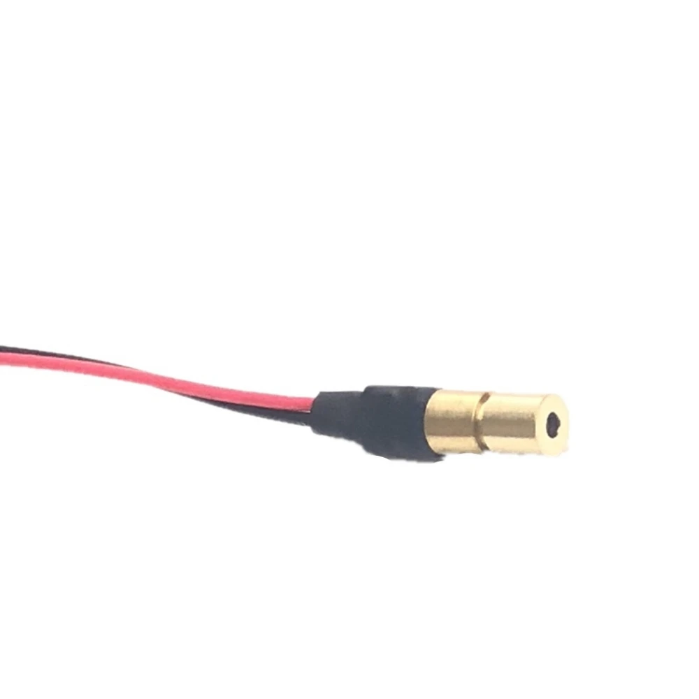 5 10pcs Small size 4mm 1mW 650nm dot shaped red laser module fine micro laser 5mW 650nm adjustable focal length