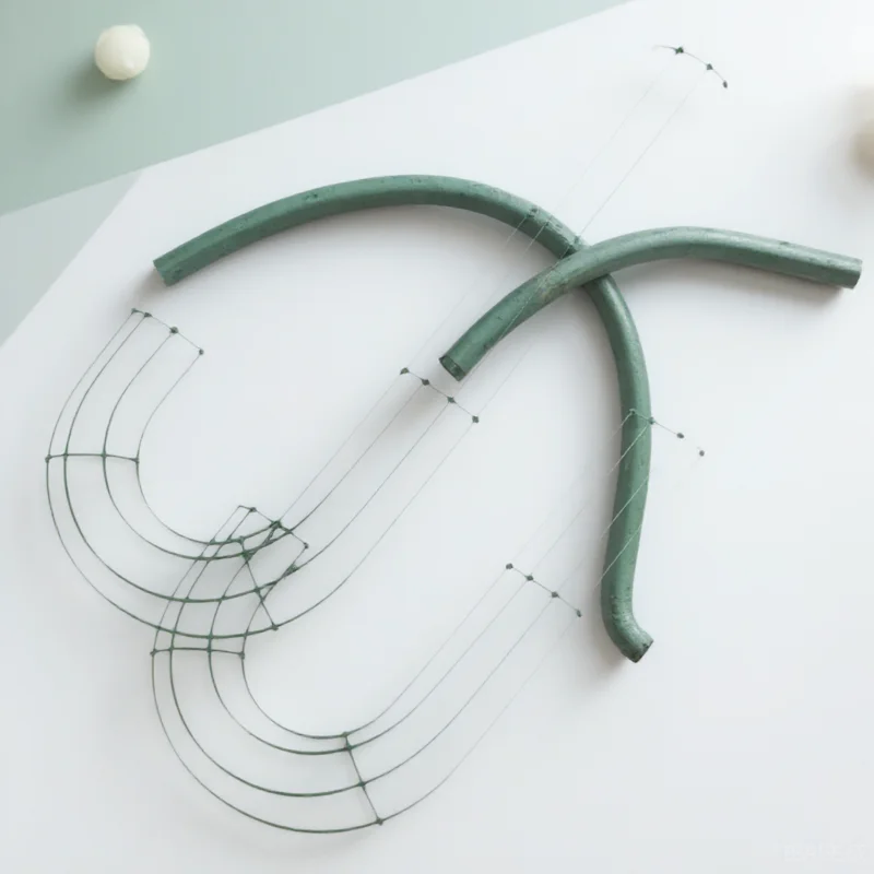 

Christmas Wreath Iron Frame Decorative Hoops Iron Wreath Loops for Home Birthday Wedding Garland Craft Solid Structure