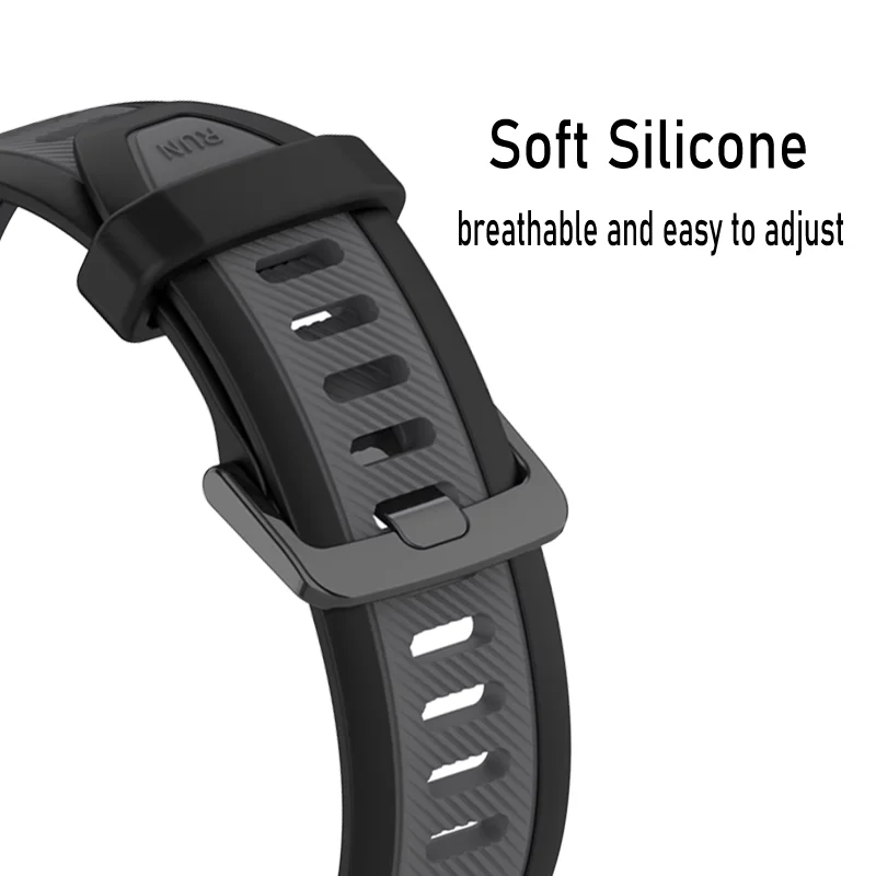18mm Silicone Strap For Huawei Watch GT4/5 41mm Two-color Striped Soft Comfortable Bracelet For Huawei Watch GT5 Pro 42mm Correa