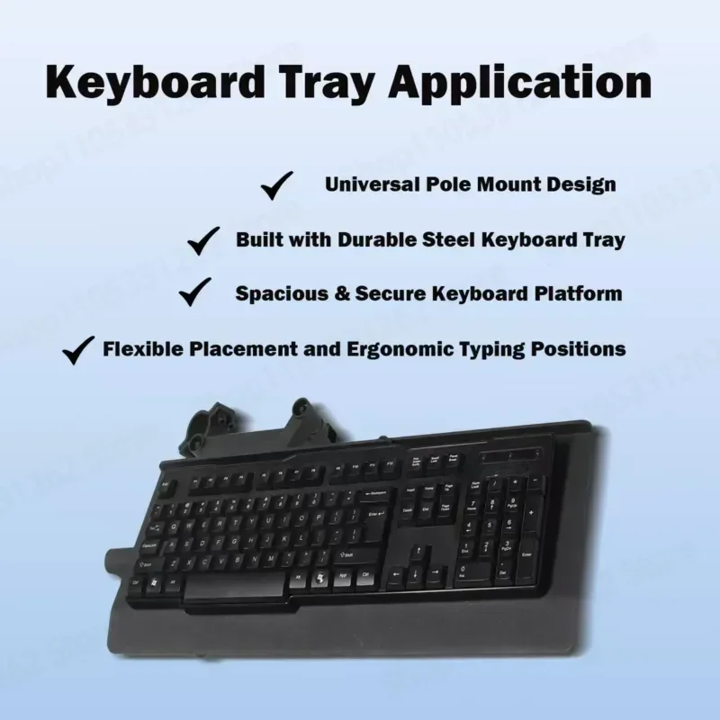360 Degree Adjustable Keyboard Holder Racing Simulator Bracket for Gaming Cockpit