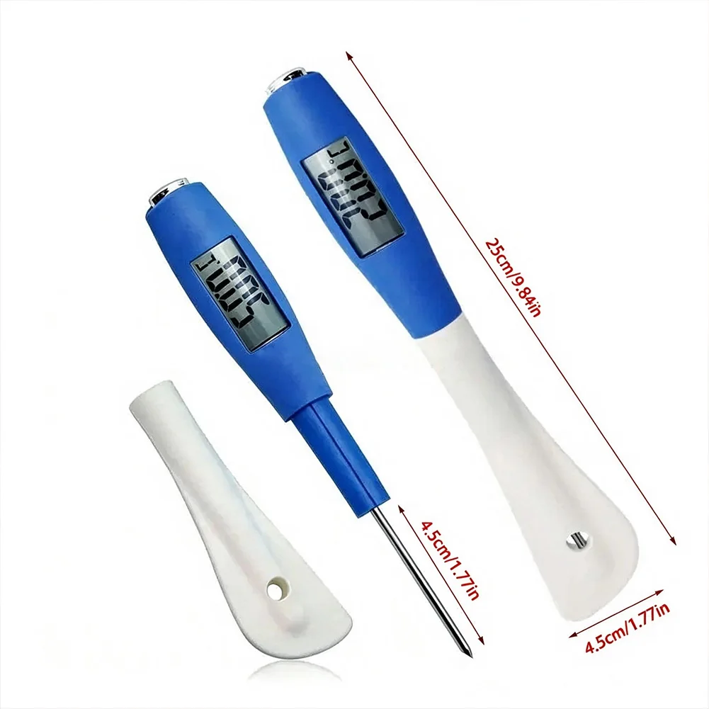 2 In 1 Digital Baking Spatula Thermometer Silicone Head LCD Display For Home Cooking Chocolate Tempering And Dough Fermentation