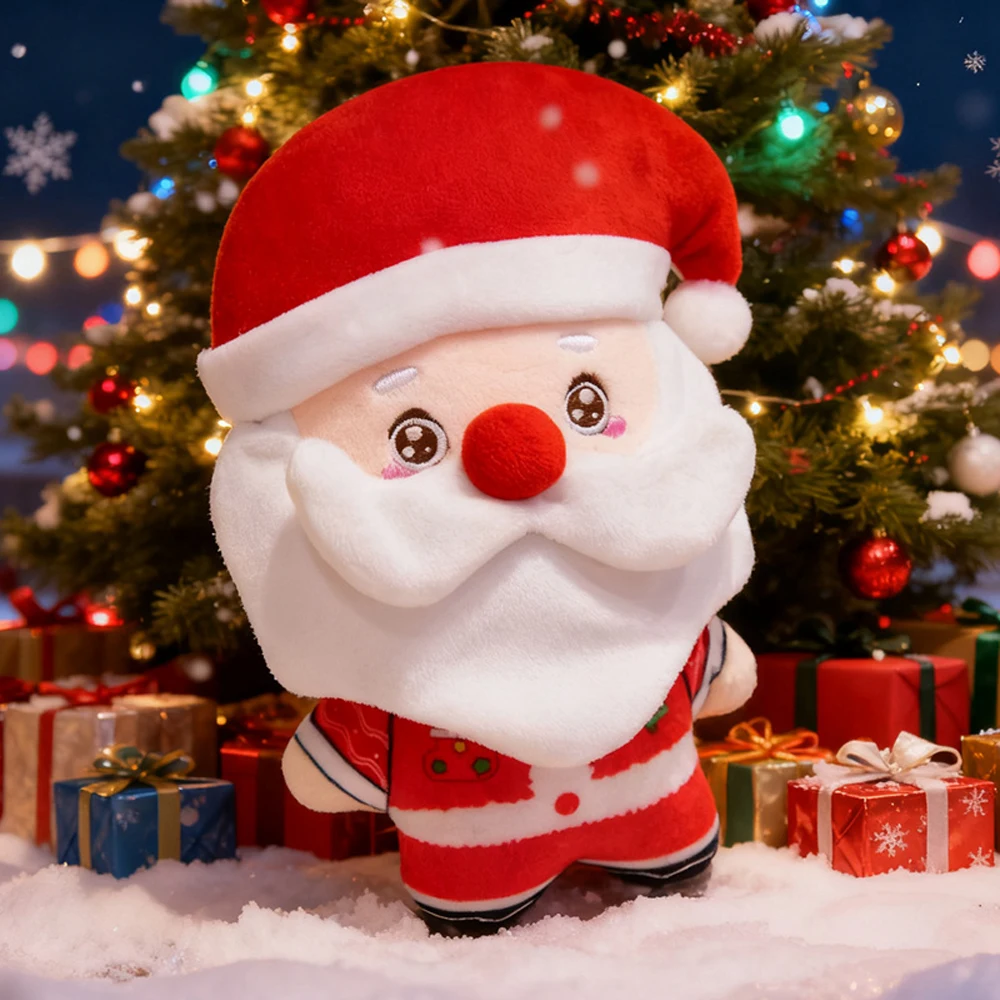 Kawaii Kerst Kerstman Kleine Knuffels Schattige Sneeuwpop Zachte Poppen Rendier Knuffeldier Plezier Peperkoek Man Plushie Geschenken