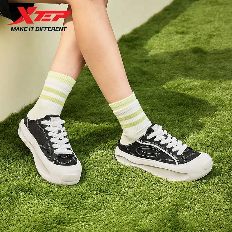 Xtep Starfall Leisure Shoes for Women 2025 Summer Thick-soled Lightweight Fashion Street Style Skateboarding Shoes 875218310017