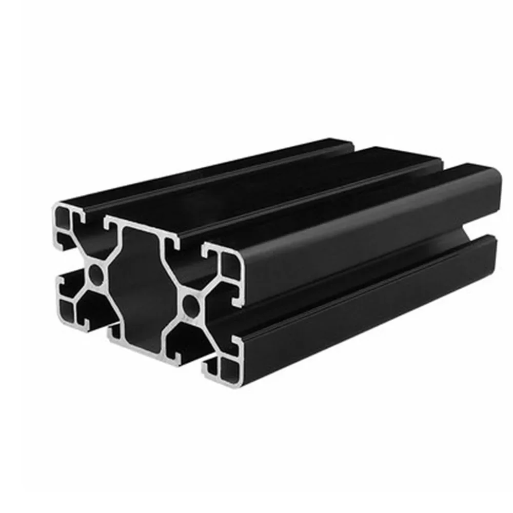 

4080 Black Aluminum Profile Extrusion European Standard Anodized Linear Rail Aluminum Extrusion Profile for CNC 3D Printer Parts