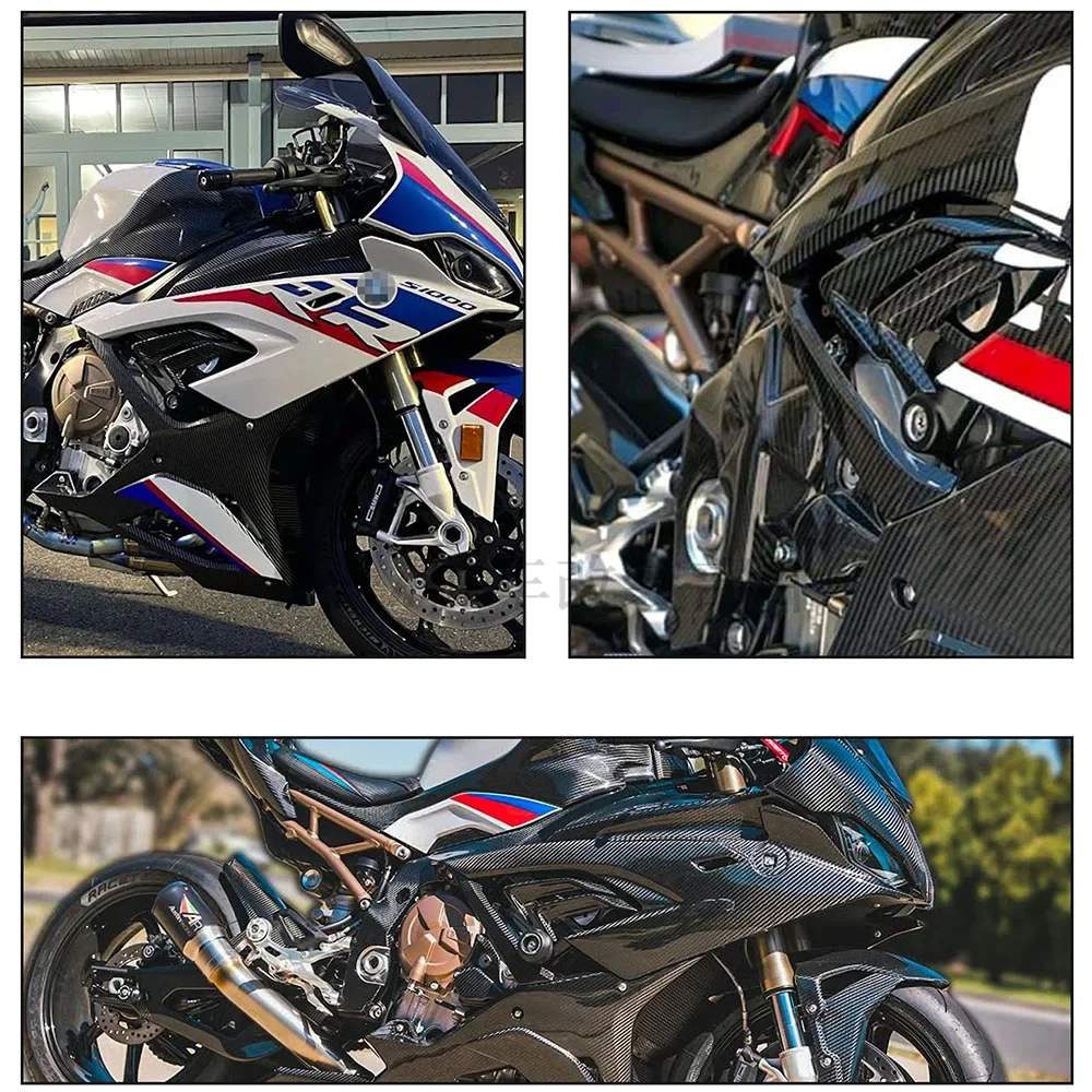 Suitable for BMW S1000RR 2019-2022 refitting carbon fiber shell small side plate dry carbon side plate/cover.