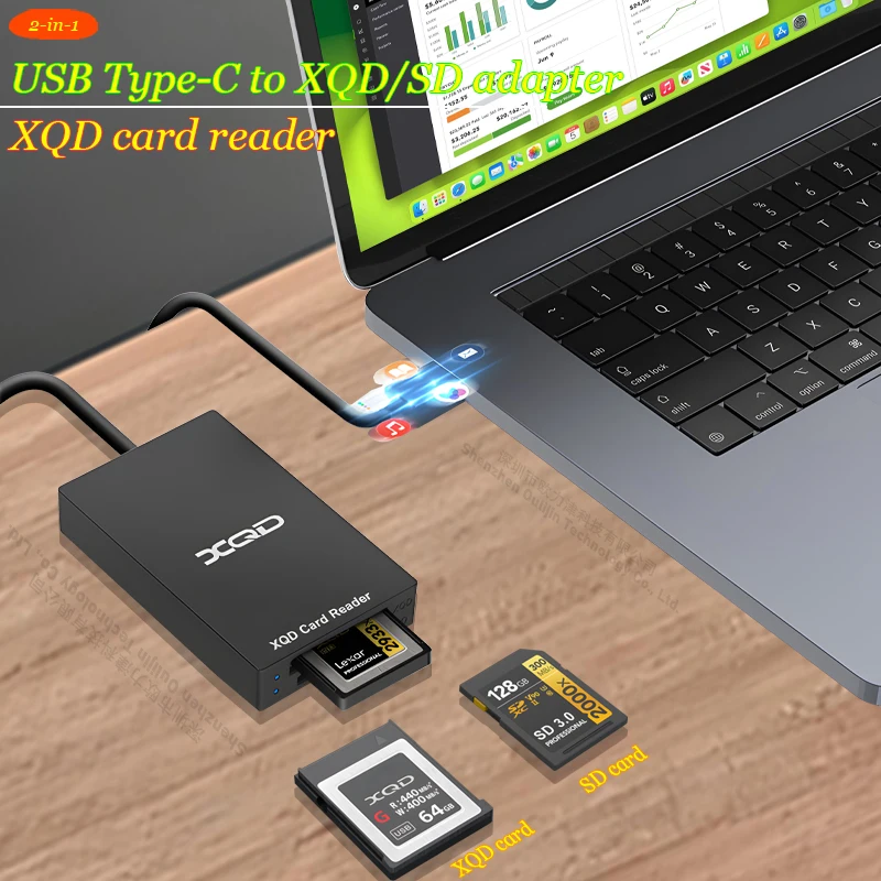 

USB Type-C to XQD SD SDHC SDXC SDUC Adapter XQD Card Reader PC Laptop Accessories for MacBook Lenovo Dell HP Huawei Sony Lexar