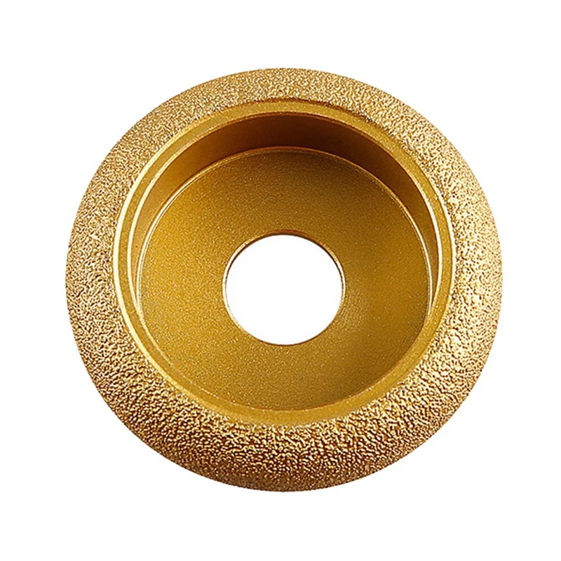 75Mm Stone Edging Wheel Grinding Wheel Roman Slotted Granite Marble Brazed Diamond Angle Grinder Grinding Head