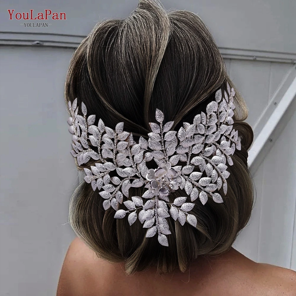 

YouLaPan Bridal Headband Hair Accessories Bride Tiara Wedding Crown Pageant Headwear Luxury Woman Hair Ornaments Headpiece HP510