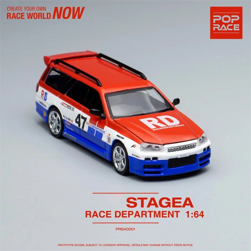 

POP RACE 1:64 GTR Stagea R34 Racing #47 Xcartoys Diecast Collector's Vehicle Model Car