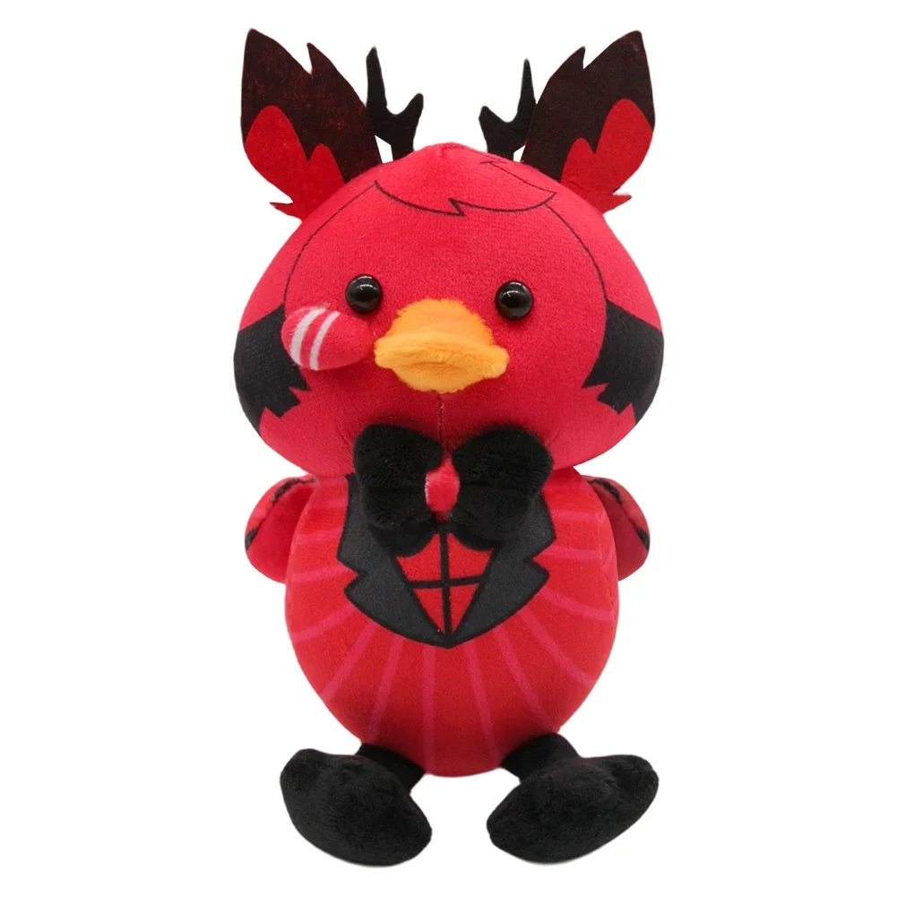 Alastor Cosplay Plush Anime Nette Cartoon Duck Soft Stuffed Mascot, Cadeaux d'anniversaire et de Noël pour adultes et enfants