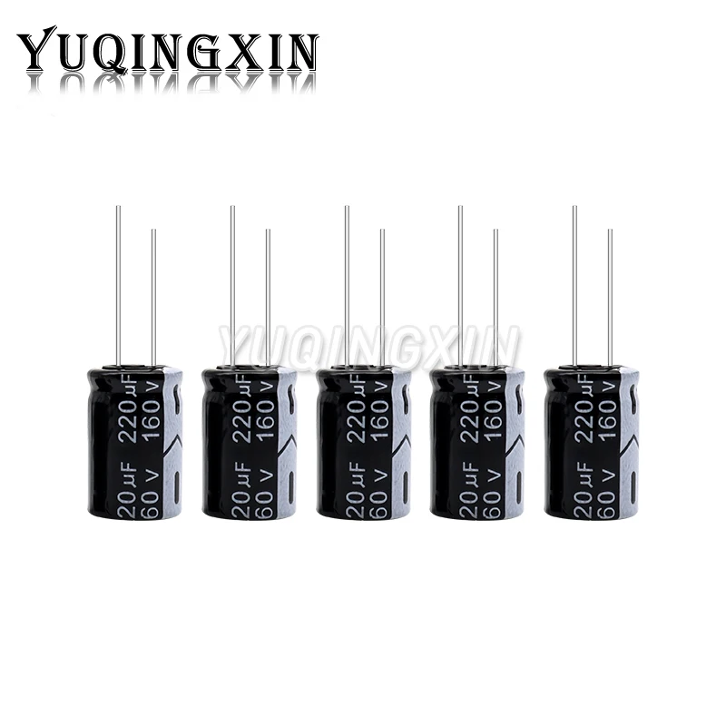 5 sztuk 160V aluminiowy kondensator elektrolityczny 1UF 2.2UF 3.3UF 4.7UF 10UF 47UF 100UF 220UF 330UF 470UF 1000UF — zdjęcie 3
