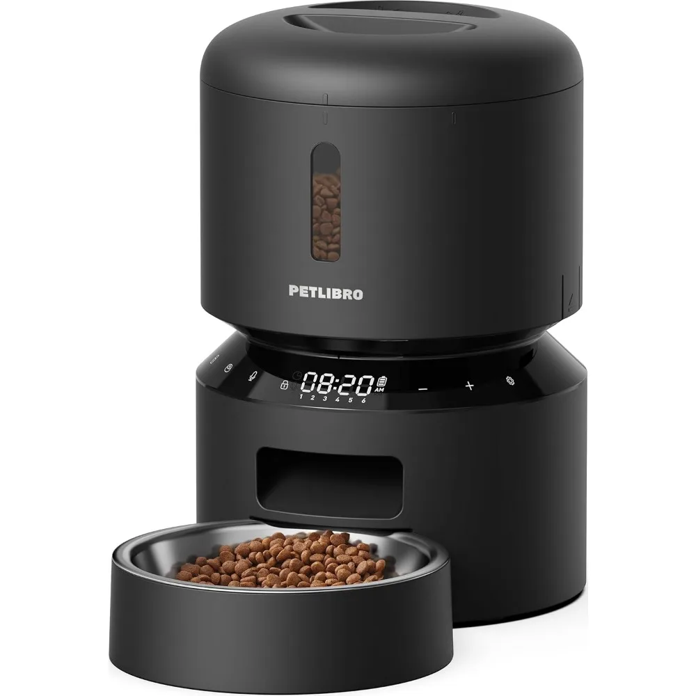 

Automatic Pet Feeder: 3L Programmable Food Dispenser with Timed Portion Control, Voice Call & Dual Power