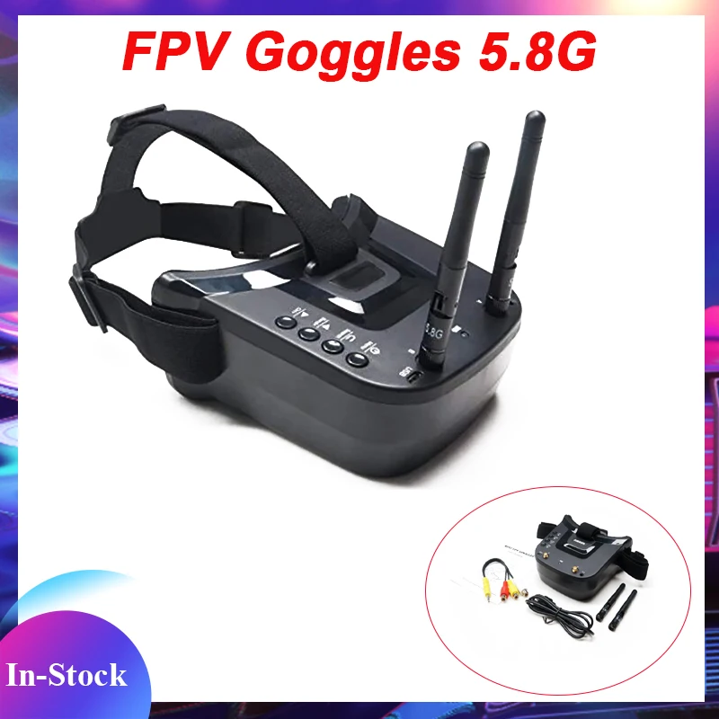 VR009 FPV Goggles 5.8G 40CH 3 inch 480x320 Video Headset HD DVR Diversity FPV Goggles for Camera Drones & Accessories