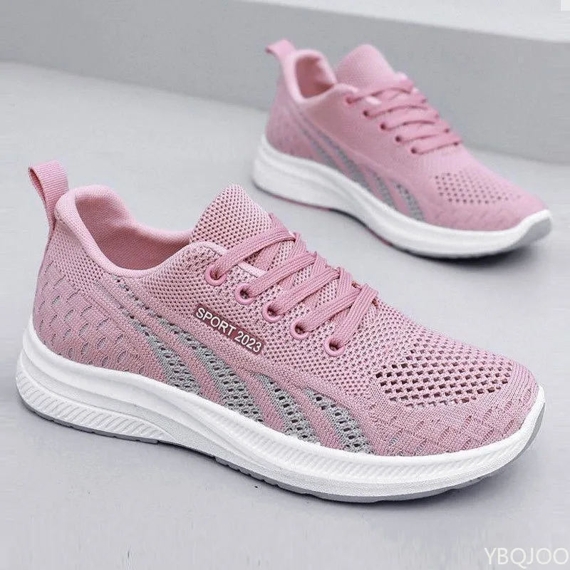 Large Size Spring and Autumn Fashion New Lightweight Casual Women's Shoes Breathable and Versatile Sports Running Women's Shoes view 4