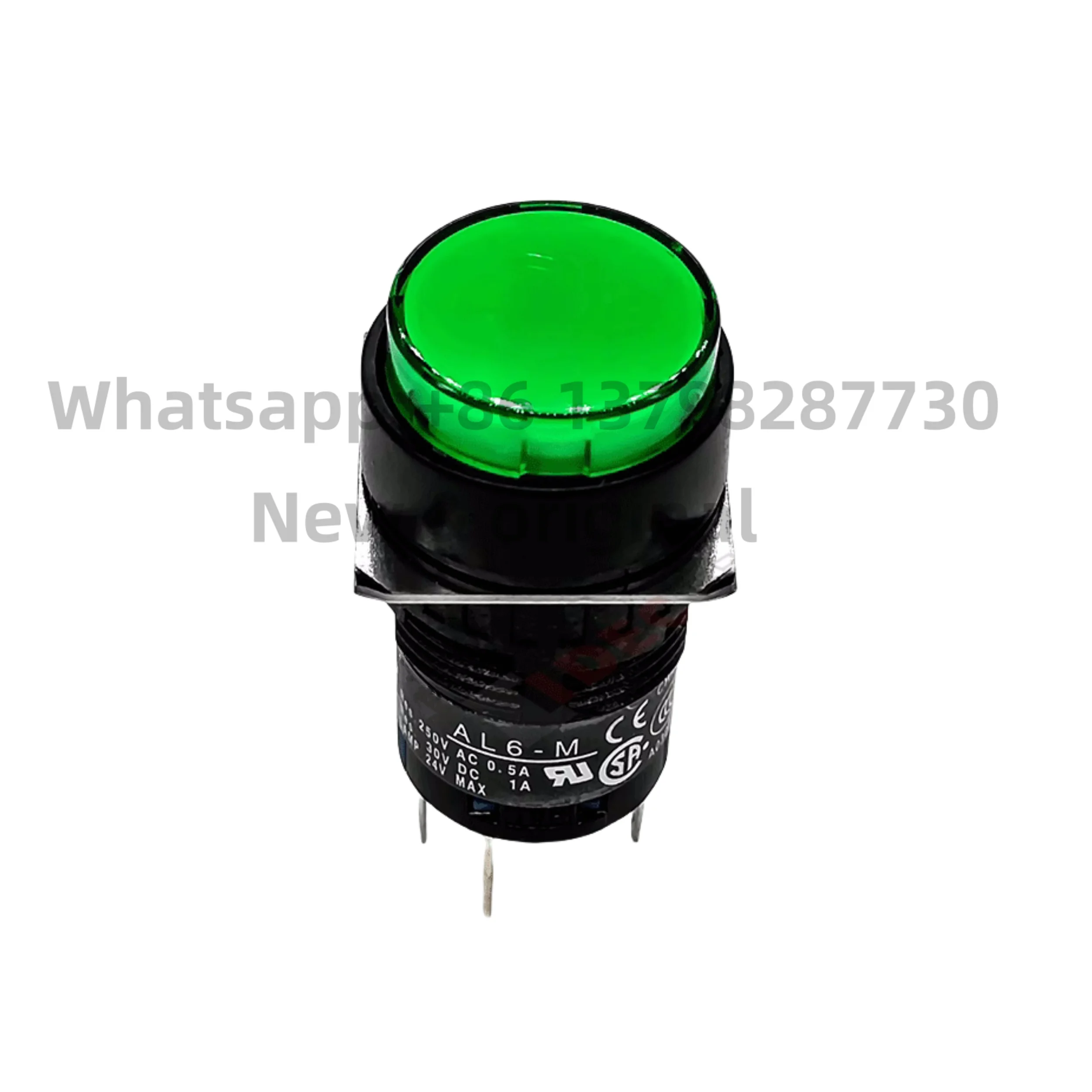 New original 16mm aperture button switch AL6M-M14GC green AL6-M