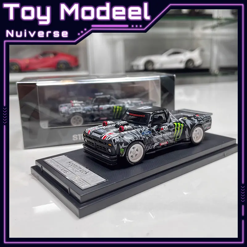 sw-1-64-mustang-hoonicorn-f-150-monster-energy-tianmen-mountain-high-detail-diecast-alloy-car-model-display-collect-perfect-gift