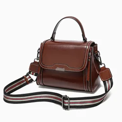 Real Cowhide Leather Women's Handbag Exudes Elegance Lady 2024 New Crossbody Bags Commuting Summer Shoulder Bag High Quality