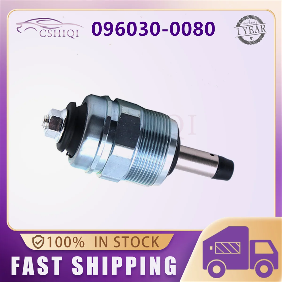 Válvula Solenoide de Apagado de Motor 24V 096030-0080 para Toyota, Hyundai, Isuzu, Mitsubishi, Repuestos de Solenoide 8029009 81204, Autopartes