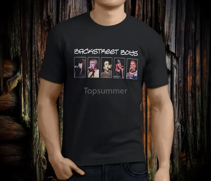 Make A T Shirt Short Sleeve Men Backstreet Boys Crew Neck Short Sleeve T Shirts