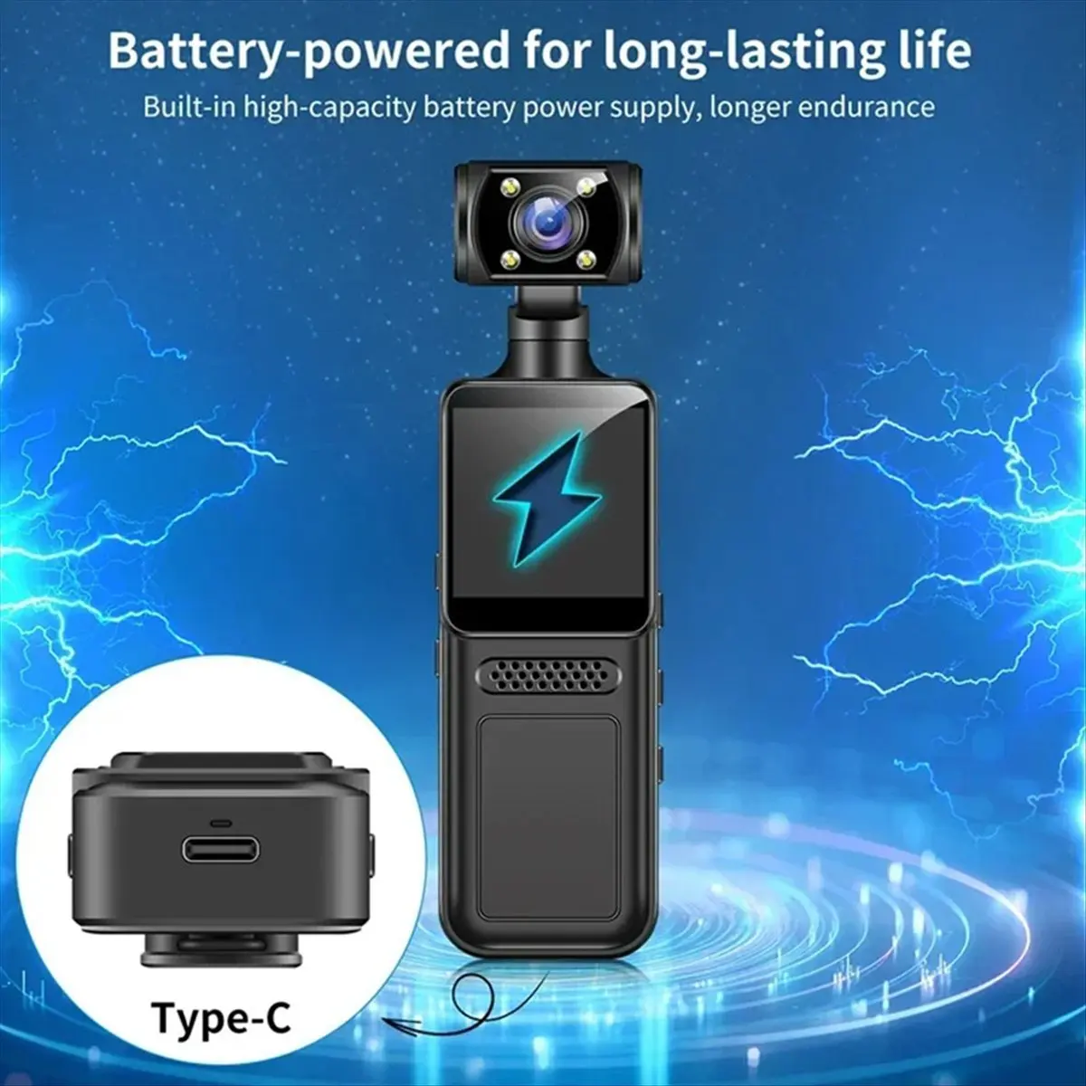 

Перфокуальная карманная экшн-камера HD, спортивная видеокамера, вращающаяся на 180° мини-камера с прямой записью, портативная спортивная камера движения