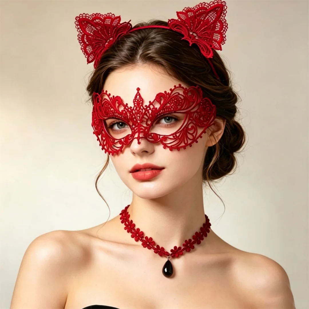Sexy Lace Mask Women Cosplay Supplies Dance Party Performance Masquerade Mask Couple Face Decor Eyes Accessories