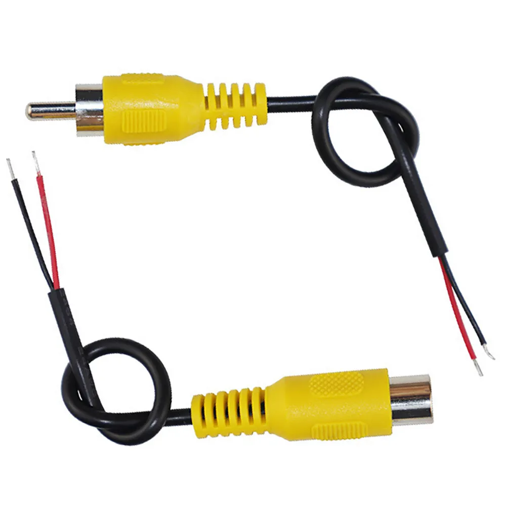 1PCS Car RCA Lotus Head Audio Video Cable AV Male to Female Computer Speaker Amplifier Speaker Connection Extension Cable