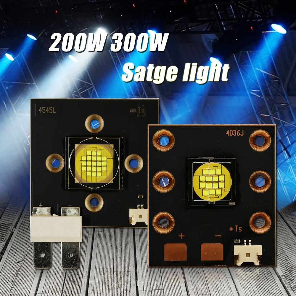 

LED 200W 300W DC20-24V High Power LED 21V Stage Light Chip Cold White8000-8500K For Moving Head Disco Lamp Projector Accessories