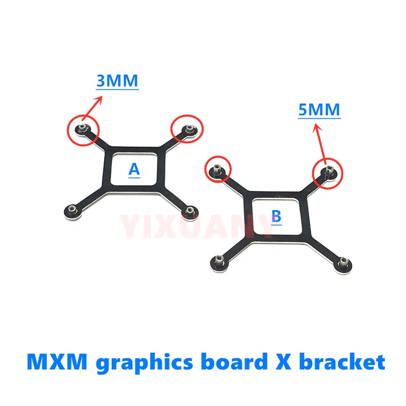 Support de fixation croisé pour carte graphique Clevo MXM GTX770M 880M 970M 980M 1060M 1070M – Support de carte vidéo pour ordinateur portable