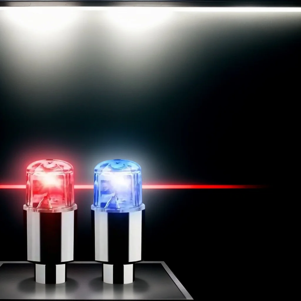 

4Pcs Tire Valve Cap Lights - Durable LED Caps for Car/Motorcycle/Bicycle