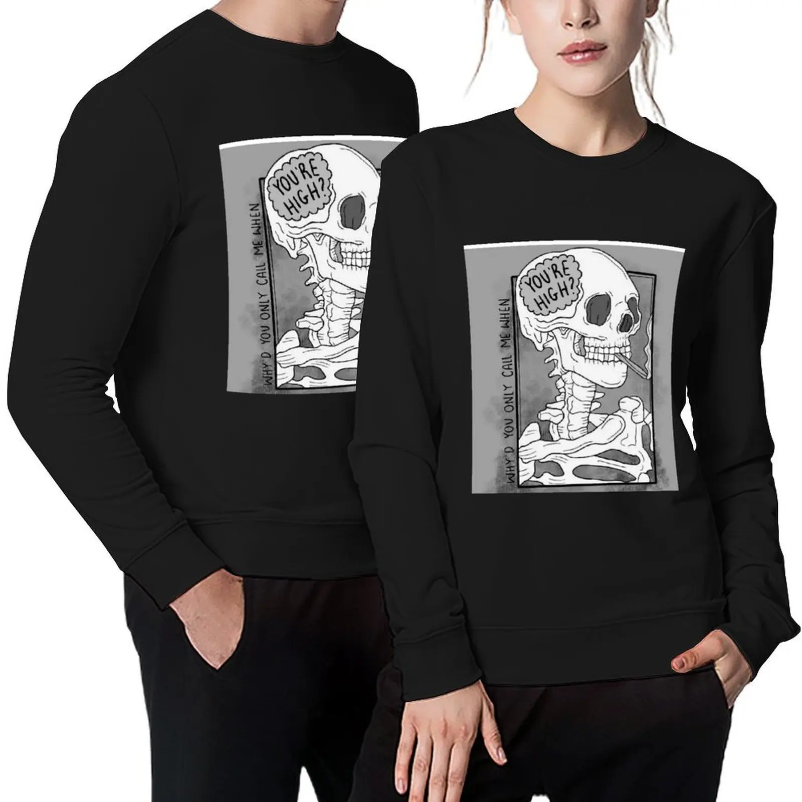 

Artic monkeys skeleton Pullover men's winter sweater fashion men anime clothes korean style clothes sweatshirt men