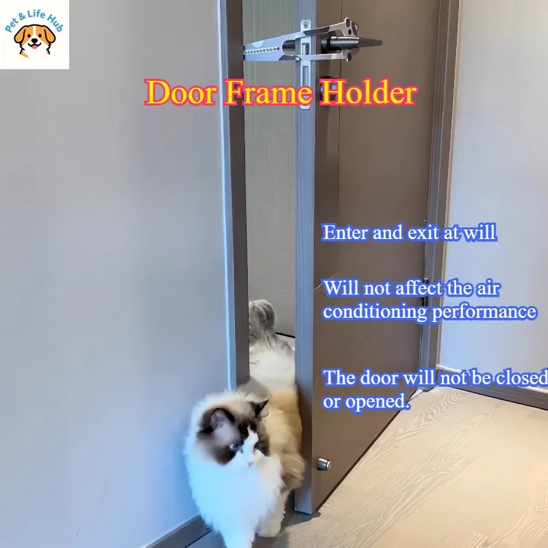 

Дверная ловушка для кошек, швейная посуда для дверей домашних животных, швейная посуда для котенка, бесплатный вход и выход, ворота, барьер для спальни, вентиляция, блокировщик дверей для собак, товары для домашних животных