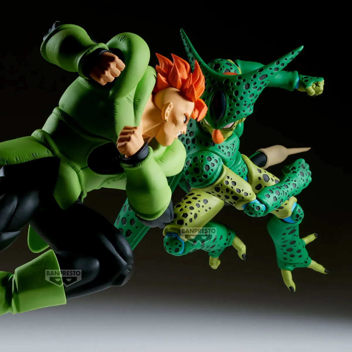 Original BANDAI Banpresto Dragon Ball Z MATCH MAKERS ANDROID 16 Cell Anime Figures Action Figure Model Decoration view 5