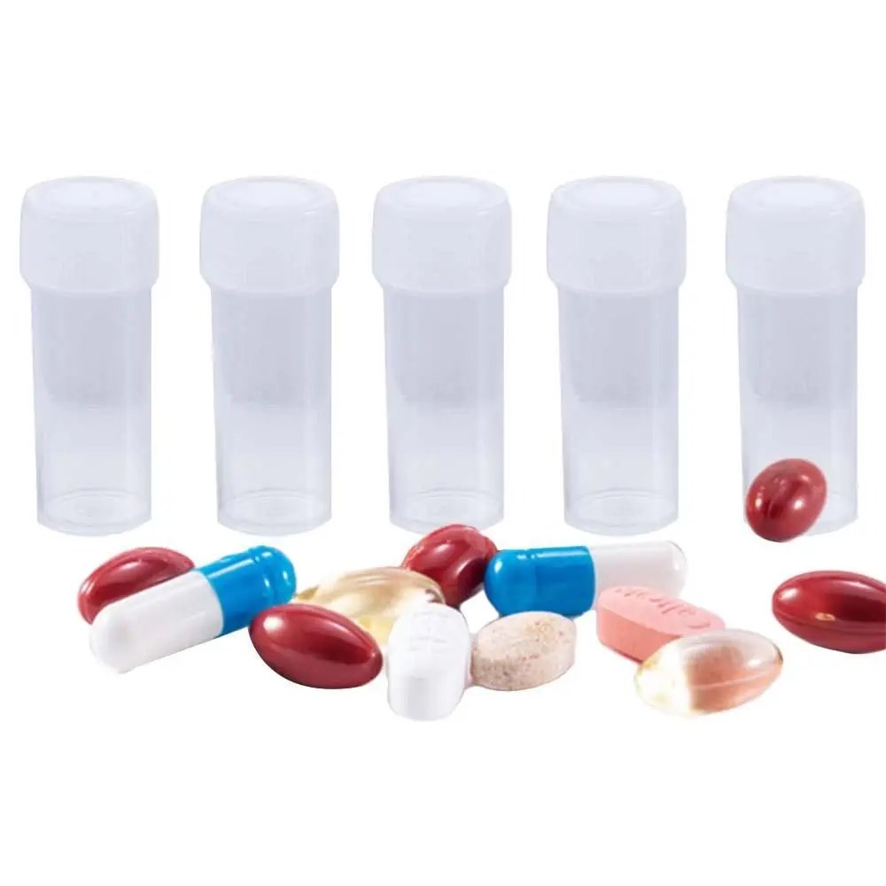 Packing Bottles Mini Liquid Container Translucent Test Tubes Vials Sample Bottle Powder Container Vials Storage Container