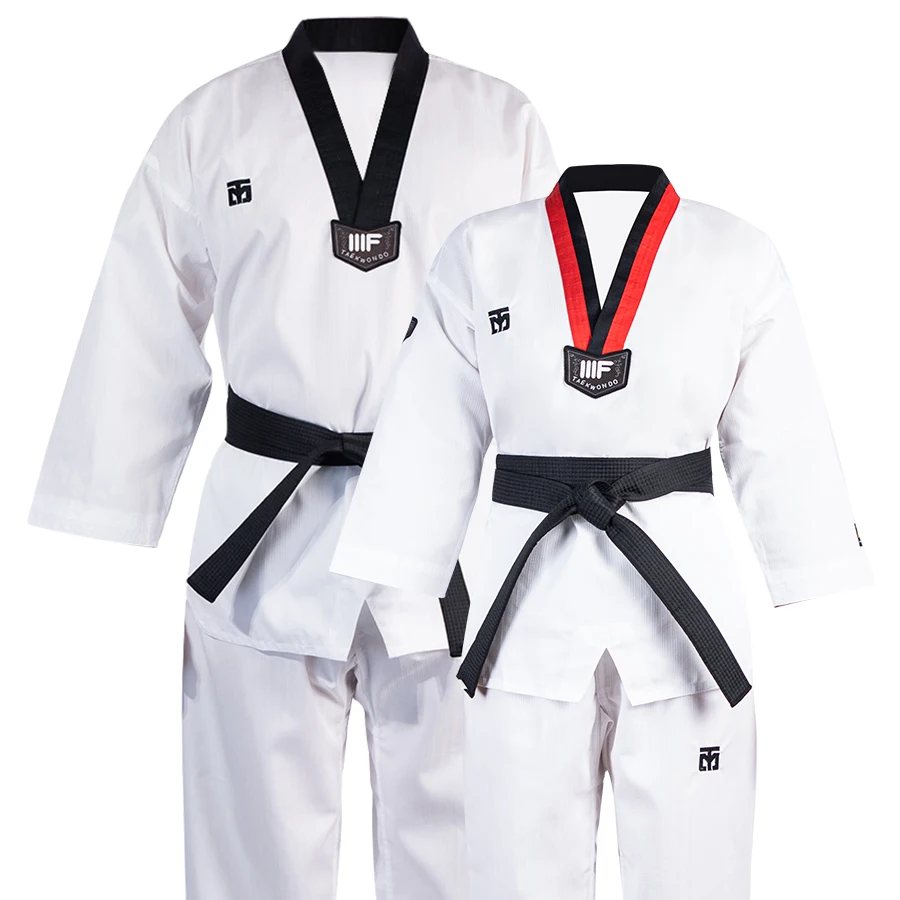 WTF Taekwondo Dobok Kleidung für Kinder und Erwachsene ITF Karate-Anzug Taekwondo-Uniform Karate-Kleidung Größe XXXL-XXXS – Detail 3