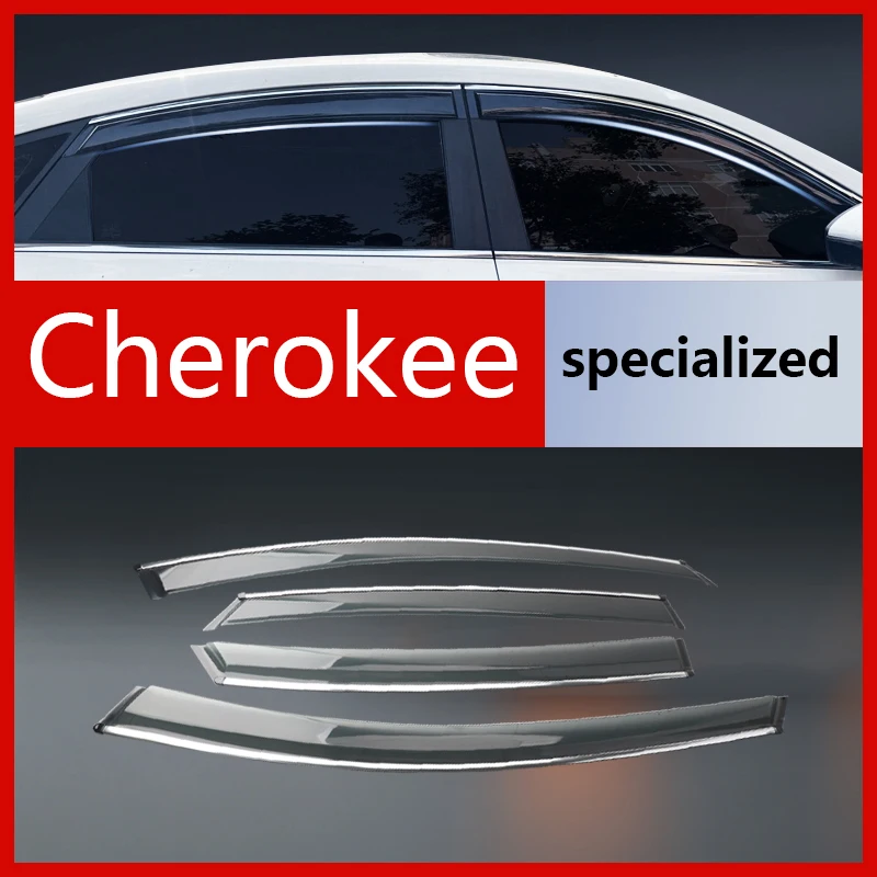 

Специально разработанные ветровики для окон Cherokee: вентиляционные дефлекторы, дождевые накладки на двери, защита от дождя, плоские дефлекторы.