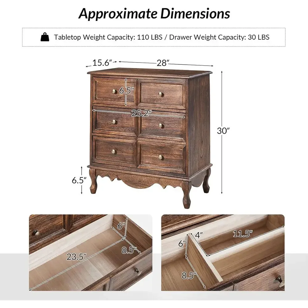 3-Der Nightstand with Charging Station, Der Organizer with Wood Legs, armhouse Solid Wood Nightstand Set o 2(Walnut)