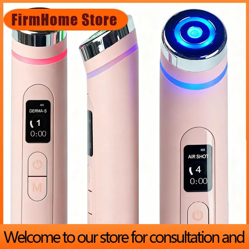 FirmHome StoreNew Pink Skin Tightening Care Wand Multifunction Microcurrent Face Massager Beauty Device