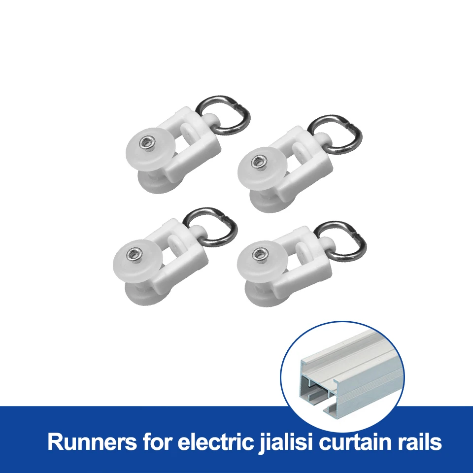 Curtain rails hook General Pulley Electronic Curtain track runners Accessory for Dooya/zigbee/tuya motor Jialisi rails