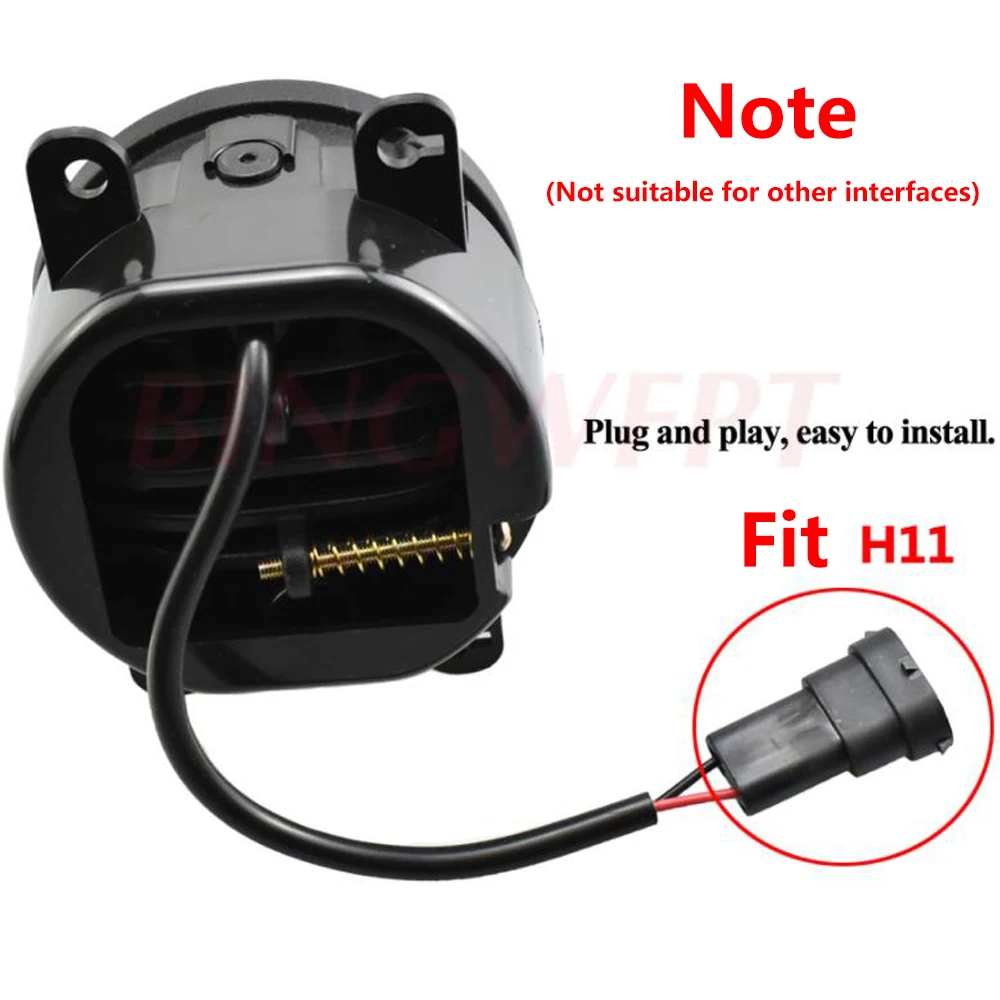 For Ford Focus ST 2012 2013 2014 2015 Super Bright Fog Lamp Assembly LED Fog Lamps Daytime Running Foglights H11 12V Fog Light