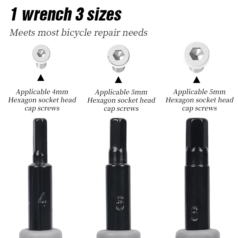 3 Way Hex Wrench Y Shape Allen Spanner Bicycle Repair Tool CR-V Steel 4mm 5mm 6mm 3 in 1 MTB Road Bike Tools