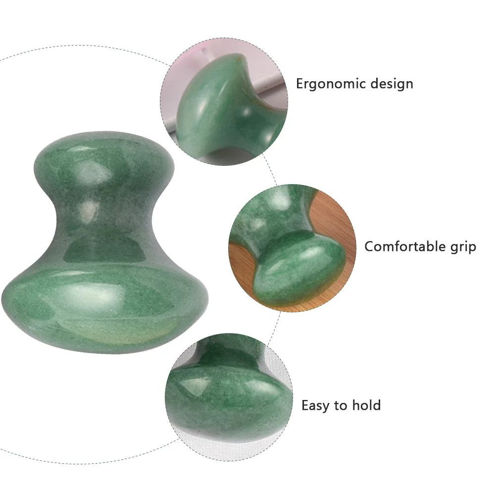 

1Pcs Green Facial Massage Tool Mushroom Shape Scraping Roller Relieves Fatigue Promotes Skin Elasticity Gua Sha Roller